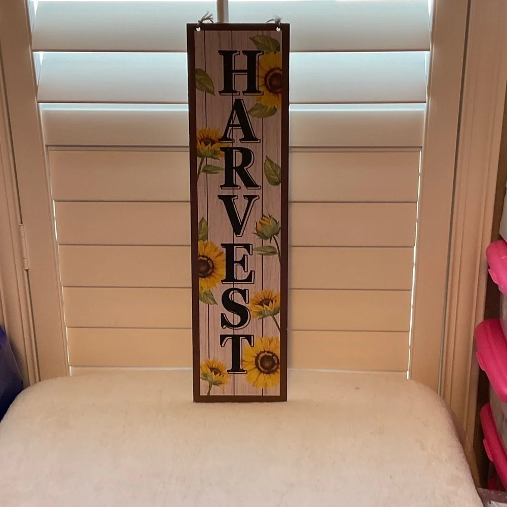 Sunflower Harvest Vertical Wall Art